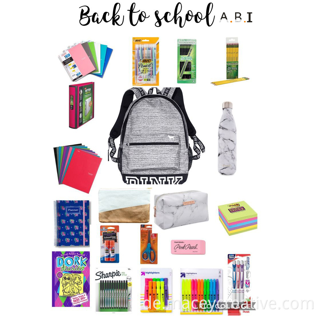 Back to School Kit Schüler einfach einfach billige Rucksack -Schultasche